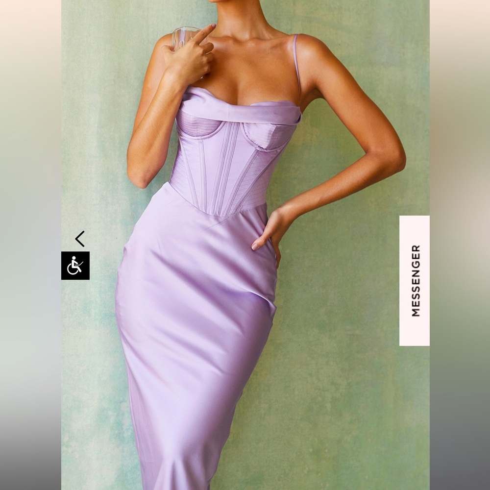 House of CB "Charmaine" Lavender Corset Dress